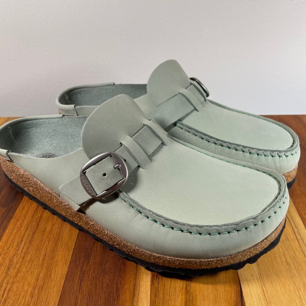 Birkenstock Buckley in Matcha in size 39